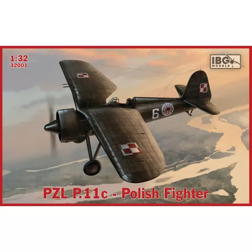 Ibg Plastikowy model do sklejania PZL P.11c Polish Fighter 1/32