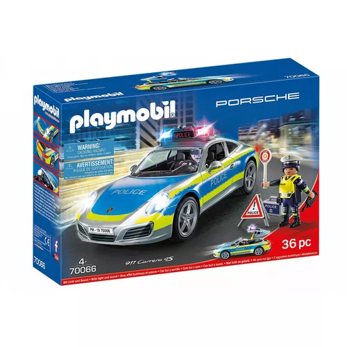 Playmobil Zestaw z pojazdem Porshe 911 70066 Porshe 911 Carrera 4s Policja