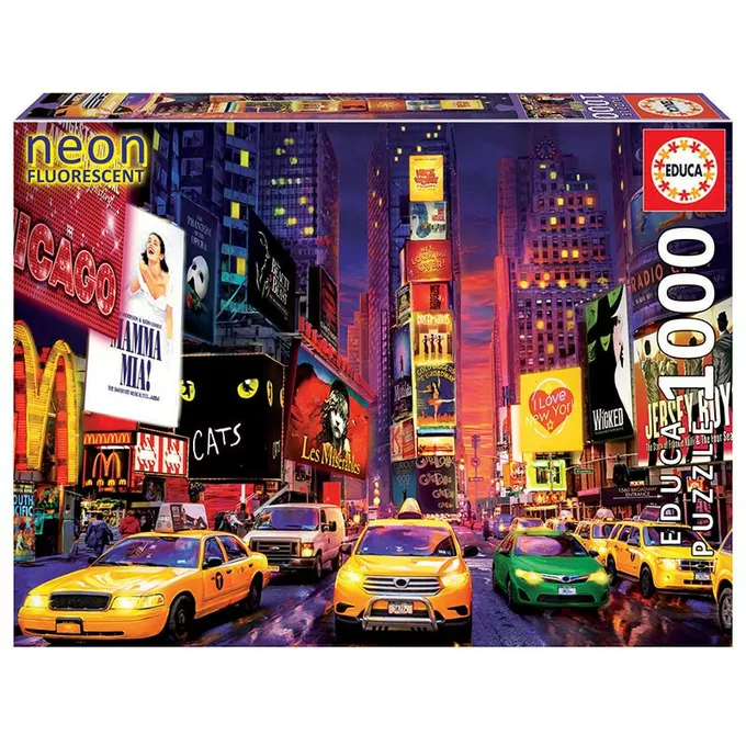 Puzzle 1000 elementów Times Square Nowy York Neon