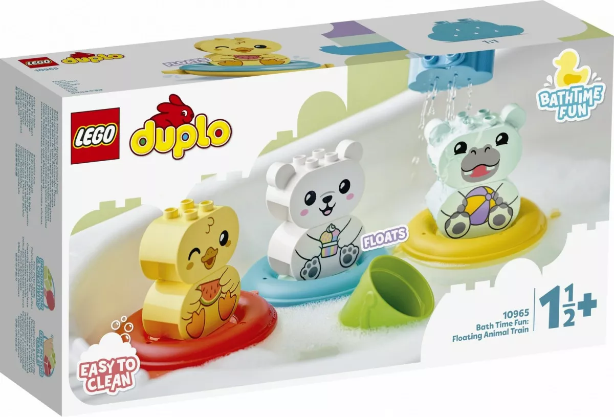 LEGO Klocki DUPLO 10965 Zabawa w kąpieli: pływający pociąg ze zwierzątkami