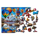 Puzzle drewniane 3D Podróż balonem Peaceful Travelling L