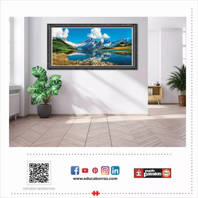 Educa Puzzle 3000 elementów Jezioro Bachalp (panorama)