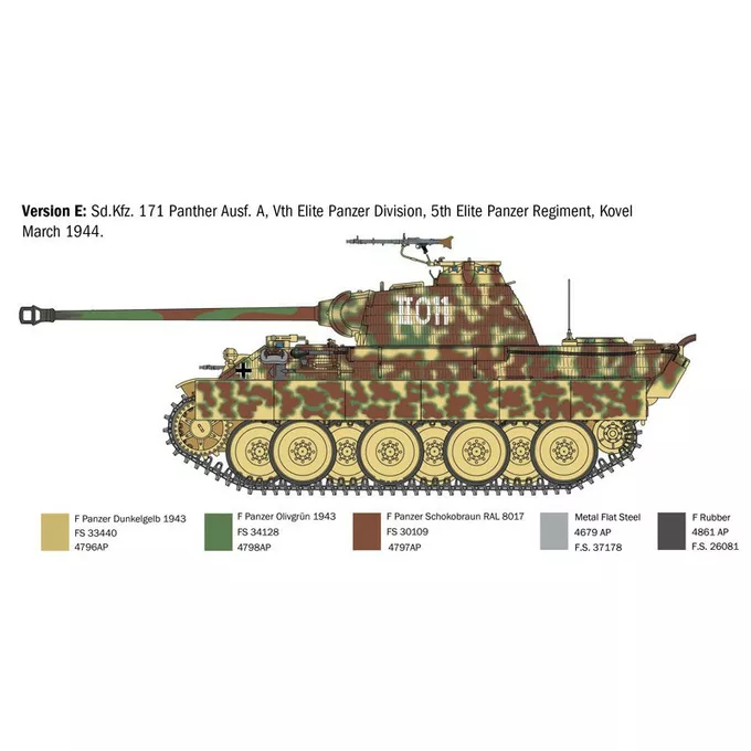 Italeri Model plastikowy Sd.Kfz.171 Panther Ausf. A 1/35