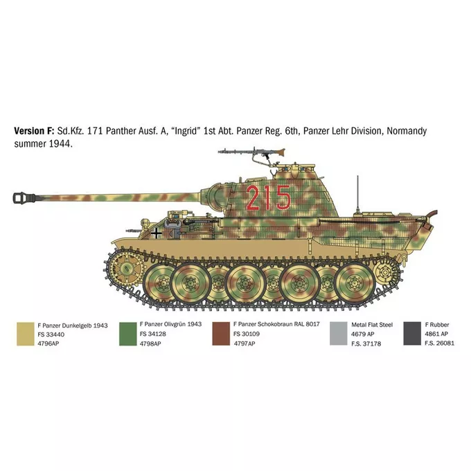 Italeri Model plastikowy Sd.Kfz.171 Panther Ausf. A 1/35