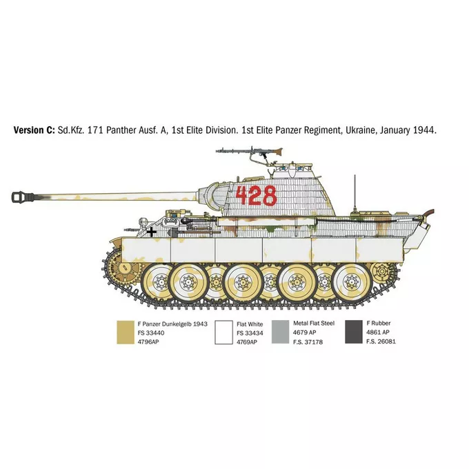 Italeri Model plastikowy Sd.Kfz.171 Panther Ausf. A 1/35
