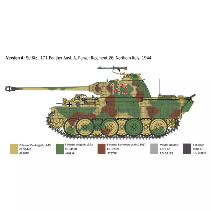 Italeri Model plastikowy Sd.Kfz.171 Panther Ausf. A 1/35