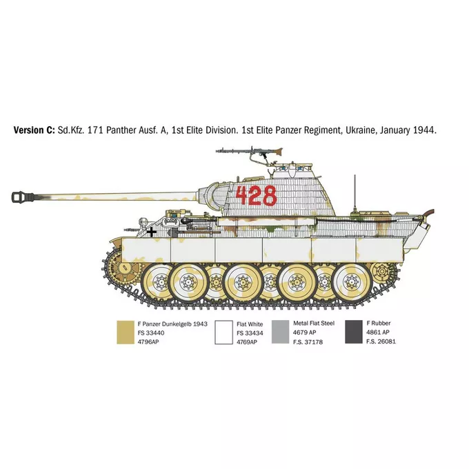 Italeri Model plastikowy Sd.Kfz.171 Panther Ausf. A 1/35