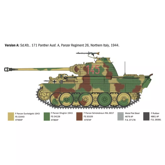 Italeri Model plastikowy Sd.Kfz.171 Panther Ausf. A 1/35