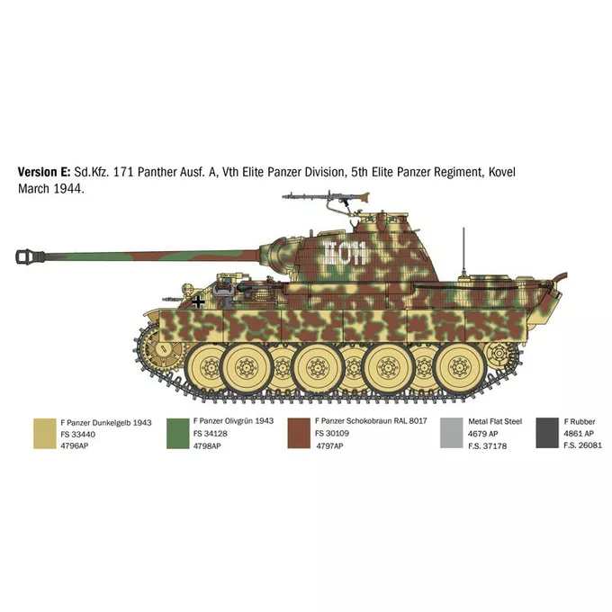 Italeri Model plastikowy Sd.Kfz.171 Panther Ausf. A 1/35