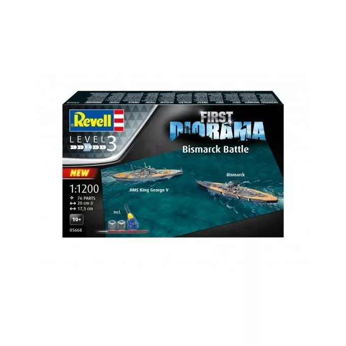 Revell Model plastikowy First Diorama Set Bismarck Battle
