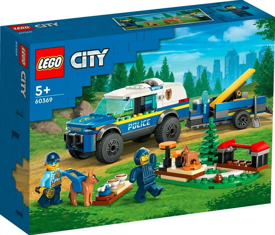 LEGO Klocki City 60369 Szkolenie psów policyjnych w terenie
