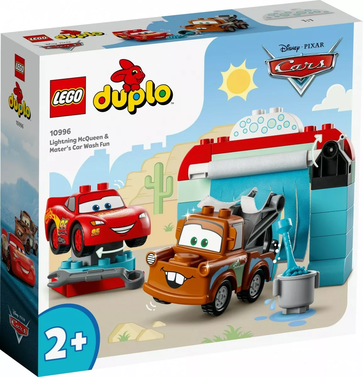 LEGO Klocki DUPLO 10996 Disney and Pixars Cars Zygzak McQueen i Złomek - myjnia
