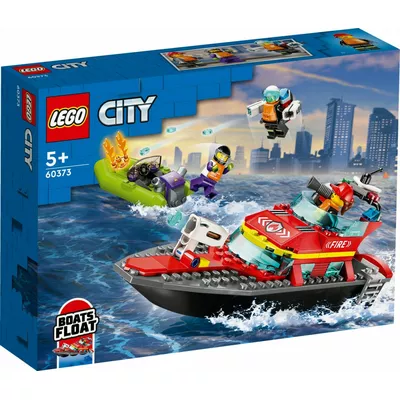 LEGO Klocki City 60373 Łódź strażacka
