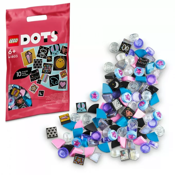 LEGO Klocki DOTS 41803 Dodatki DOTS - seria 8, błyskotki