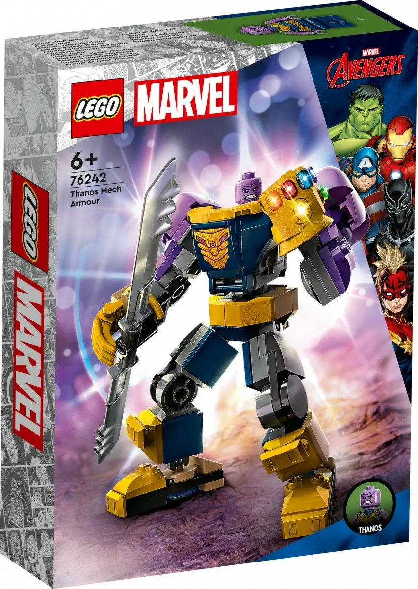 LEGO Klocki Super Heroes 76242 Mechaniczna zbroja Thanosa