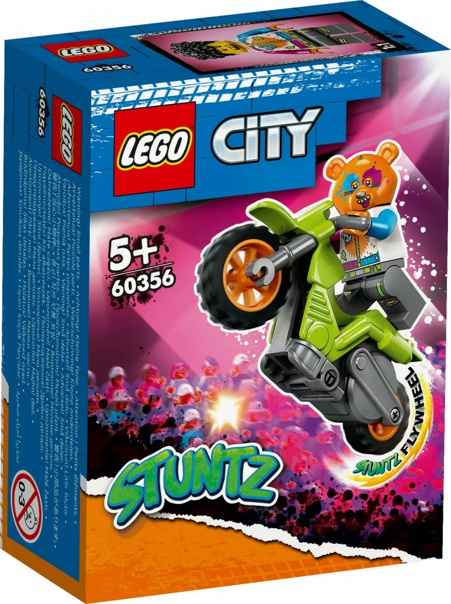 LEGO Klocki City 60356 Motocykl kaskaderski z niedźwiedziem