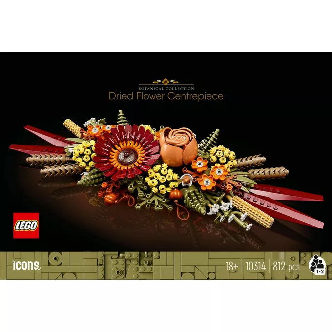 LEGO Klocki Icons 10314 Stroik z suszonych kwiatów