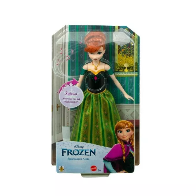 Mattel Lalka Disney Frozen Śpiewająca Anna