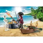 Playmobil Figurka Pirates 71254 Starter Pack Pirat z łodzią