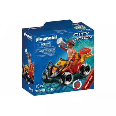 Playmobil Zestaw z figurką City Action 71 040 Quad ratownika