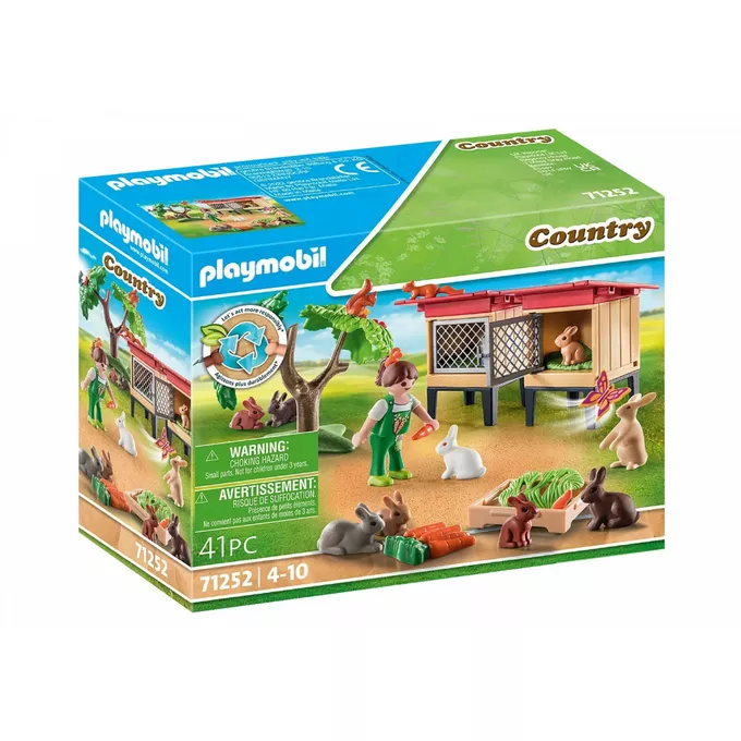 Playmobil Zestaw Country 71252 Klatki z królikami