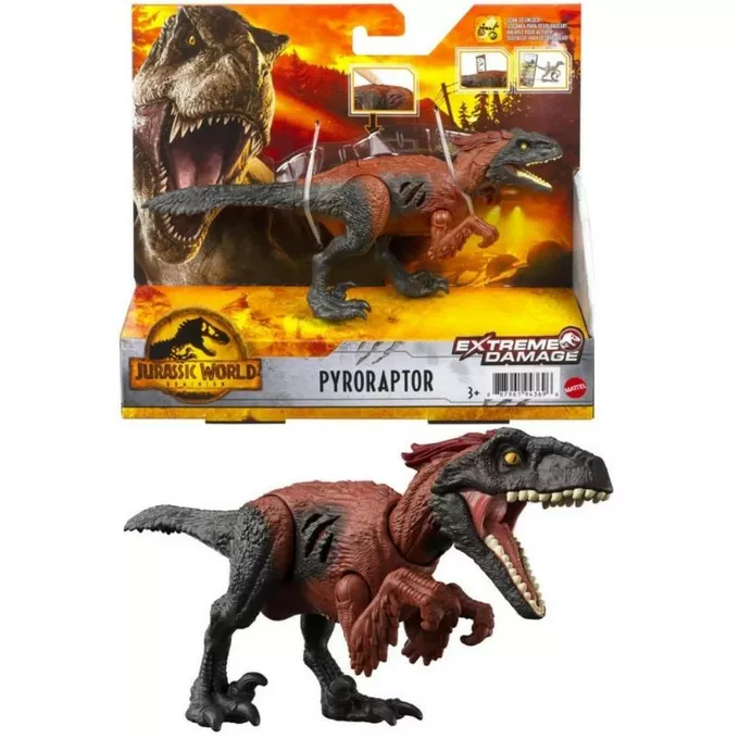 Mattel Figurka Jurassic World extreme damage, Pyroraptor