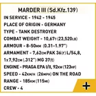 Cobi Klocki Klocki Marder III Sd.Kfz.139