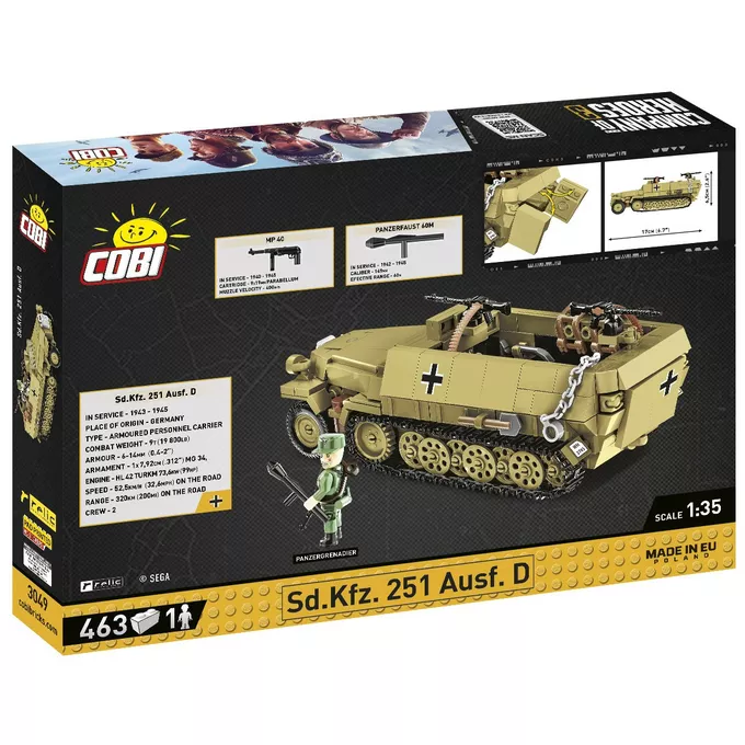 Cobi Klocki Klocki Sd.Kfz. 251 Ausf.D