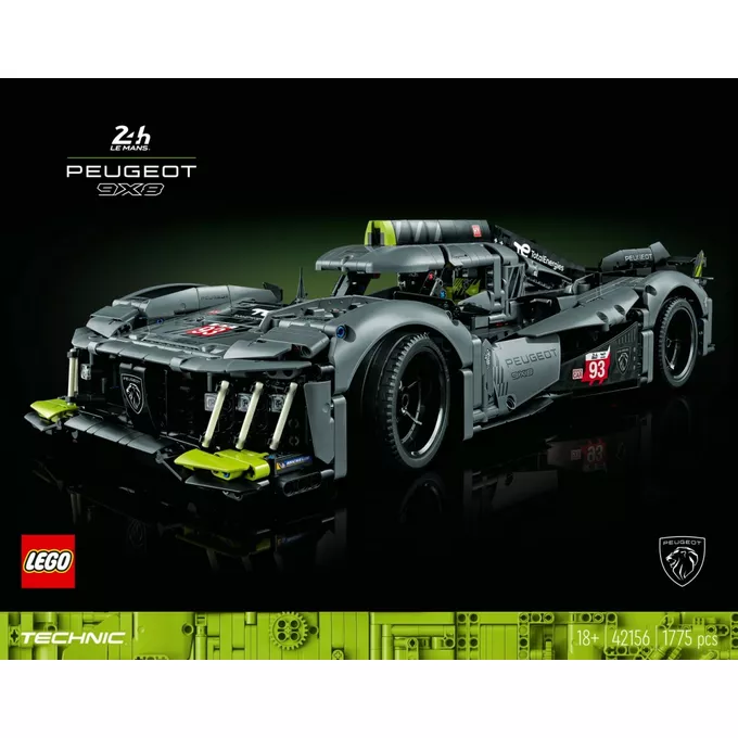 LEGO Technic 42156 PEUGEOT 9X8 24H Le Mans Hybrid Hypercar