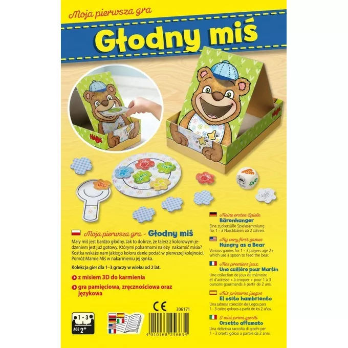 Haba Gra Moja pierwsza gra - Głodny miś
