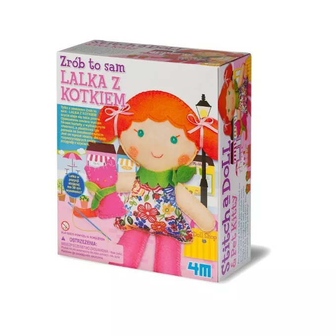 Zrób to sam - lalka z kotkiem