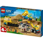 LEGO Klocki City 60391 Ciężarówki i dźwig z kulą wyburzeniową