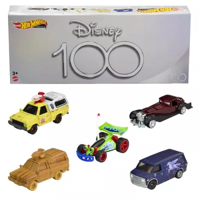 Hot Wheels Hot Wheels Premium 100-lecie Disneya zestaw 5 aut