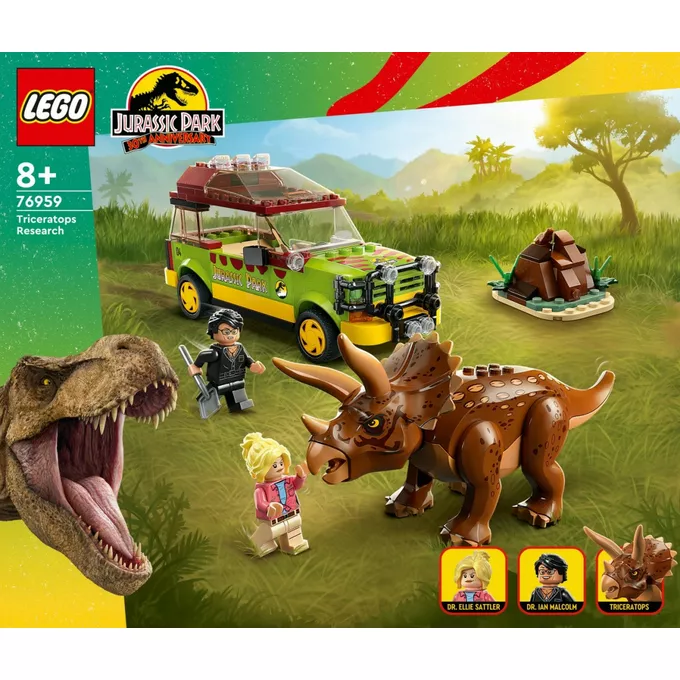 LEGO Klocki Jurassic World 76959 Badanie triceratopsa