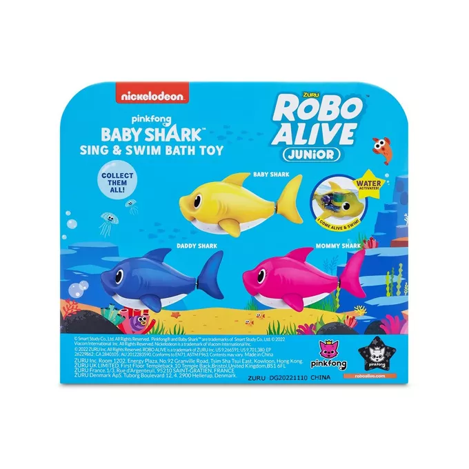 Robo Alive Figurka Junior Robotic Pływający Rekin niebieski