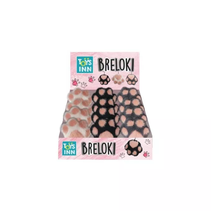 Stnux Brelok Łapa mix 3 wzory 12 sztuk display
