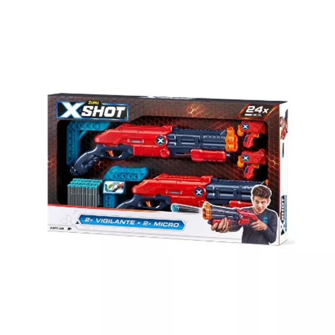 X-Shot Wyrzutnia Excel Double Vigilante 24 strzałek