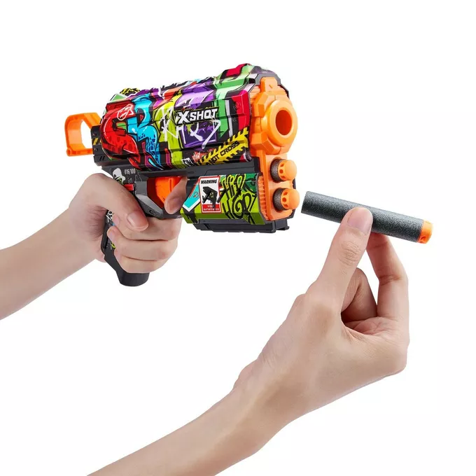 X-Shot Wyrzutnia SKINS FLUX (8 Strzałek) Wyrzutnia wzór B
