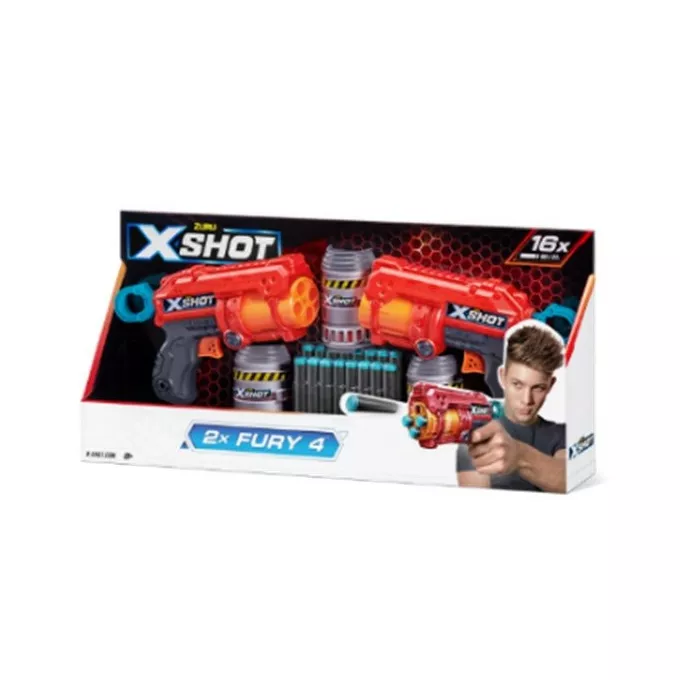 X-Shot Zestaw wyrzutni Excel Double Fury 4 Combo Pack