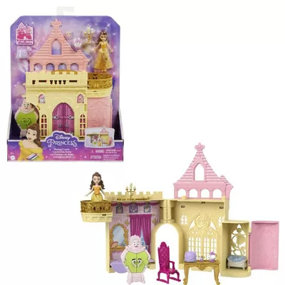 Mattel Disney Princess Mała lalka Bella i zamek