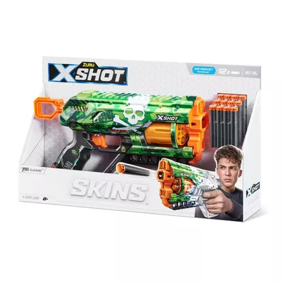 X-Shot Wyrzutnia Skins Griefer Camo 12 strzałek