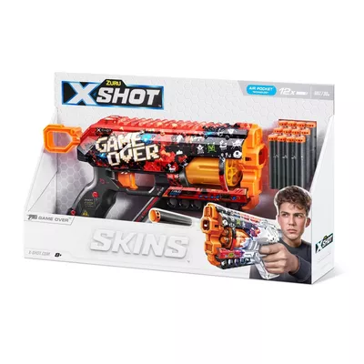 X-Shot Wyrzutnia Skins Griefer Game Over 12 strzałek
