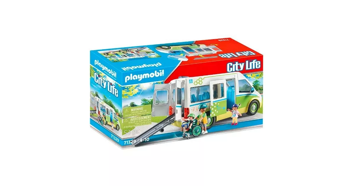 Playmobil Zestaw z figurkami City Life 71329 Autobus szkolny
