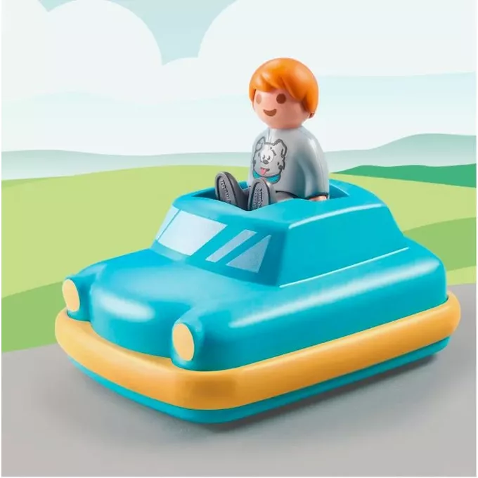 Playmobil Zestaw z figurką 1.2.3 71323 Samochód Push &amp; Go
