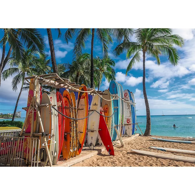 Trefl Puzzle 1000 elementów Plaża Waikiki Hawaje