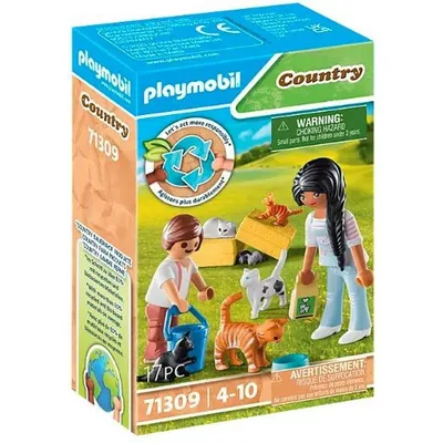 Playmobil Zestaw z figurkami Country 71309 Rodzina kotków
