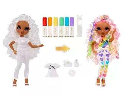 Mga Lalka Rainbow High Color & Create Fashion DIY