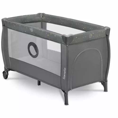Lionelo Łóżeczko turystyczne Stefi Plus Grey Multicolor