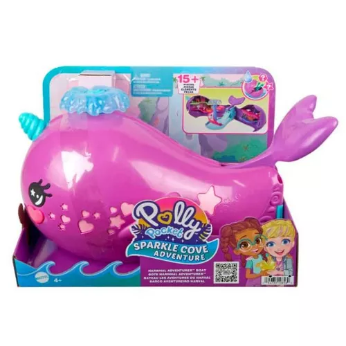 Mattel Zestaw Polly Pocket Narwal Łódź Podwodna