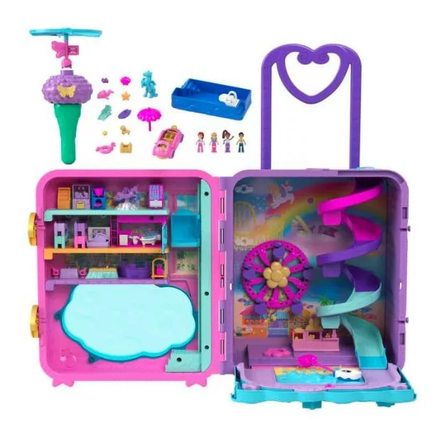 Mattel Zestaw Polly Pocket Wakacyjny kurort walizka